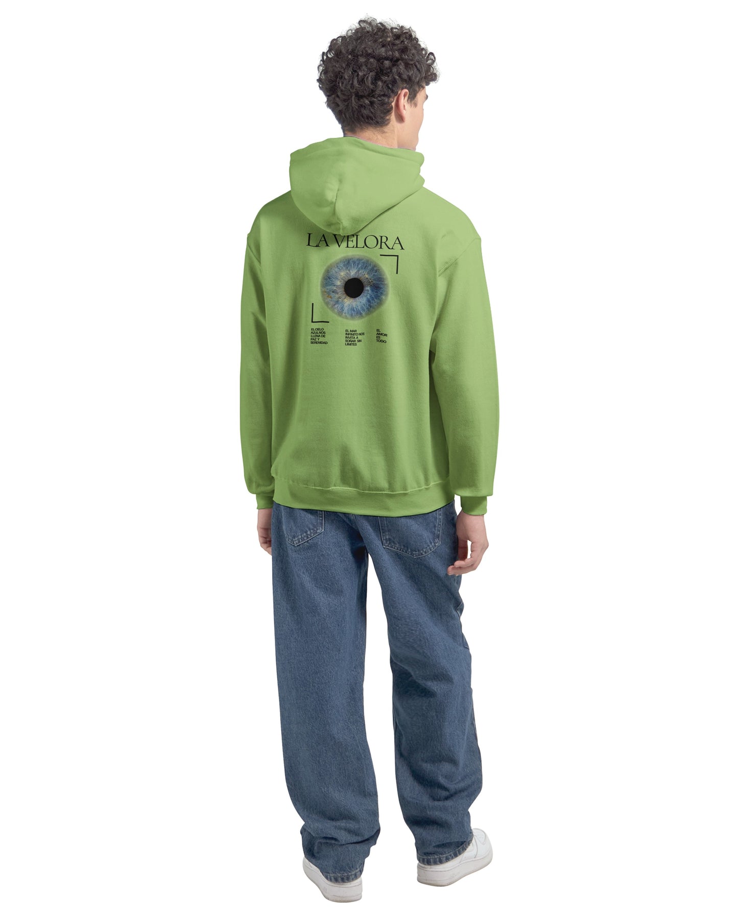 Blue eye unisex fleece hoodie