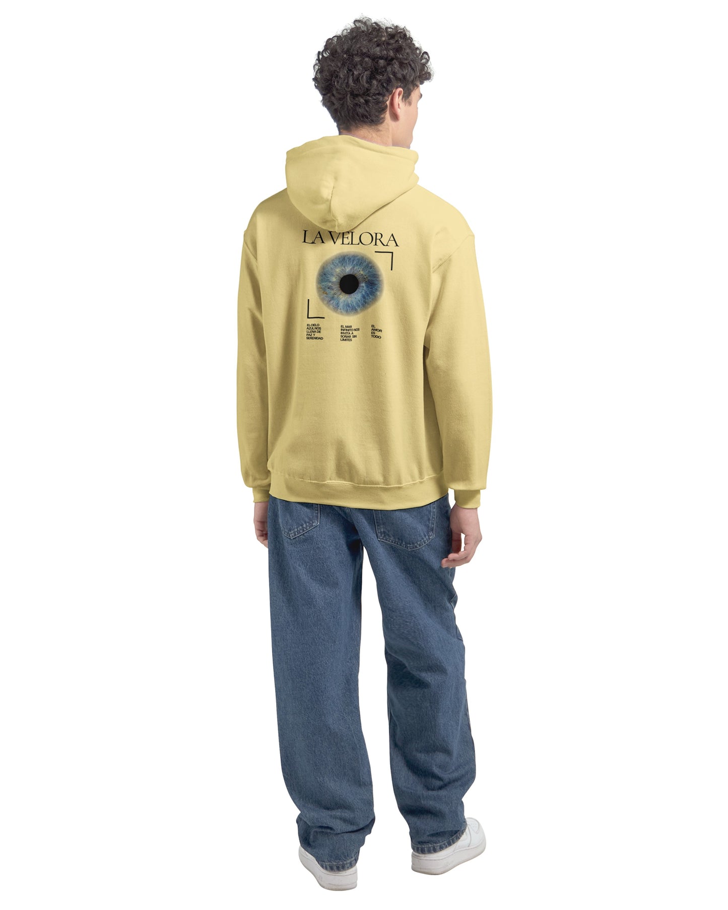 Blue eye unisex fleece hoodie