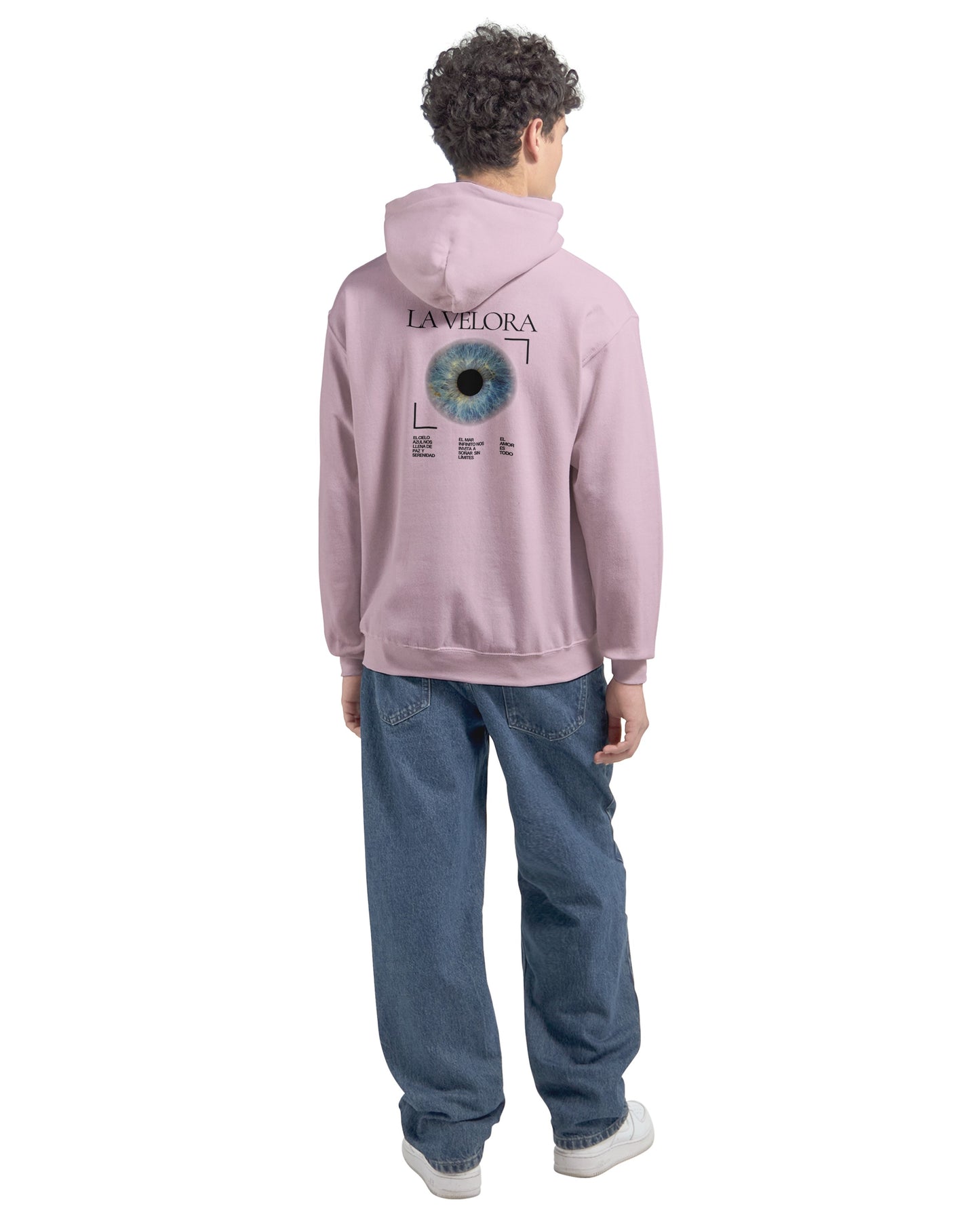 Blue eye unisex fleece hoodie